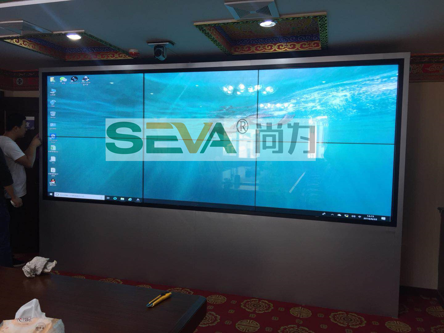 SEVA 55寸液晶拼接屏助力于甘肃交建集团信息化建设
